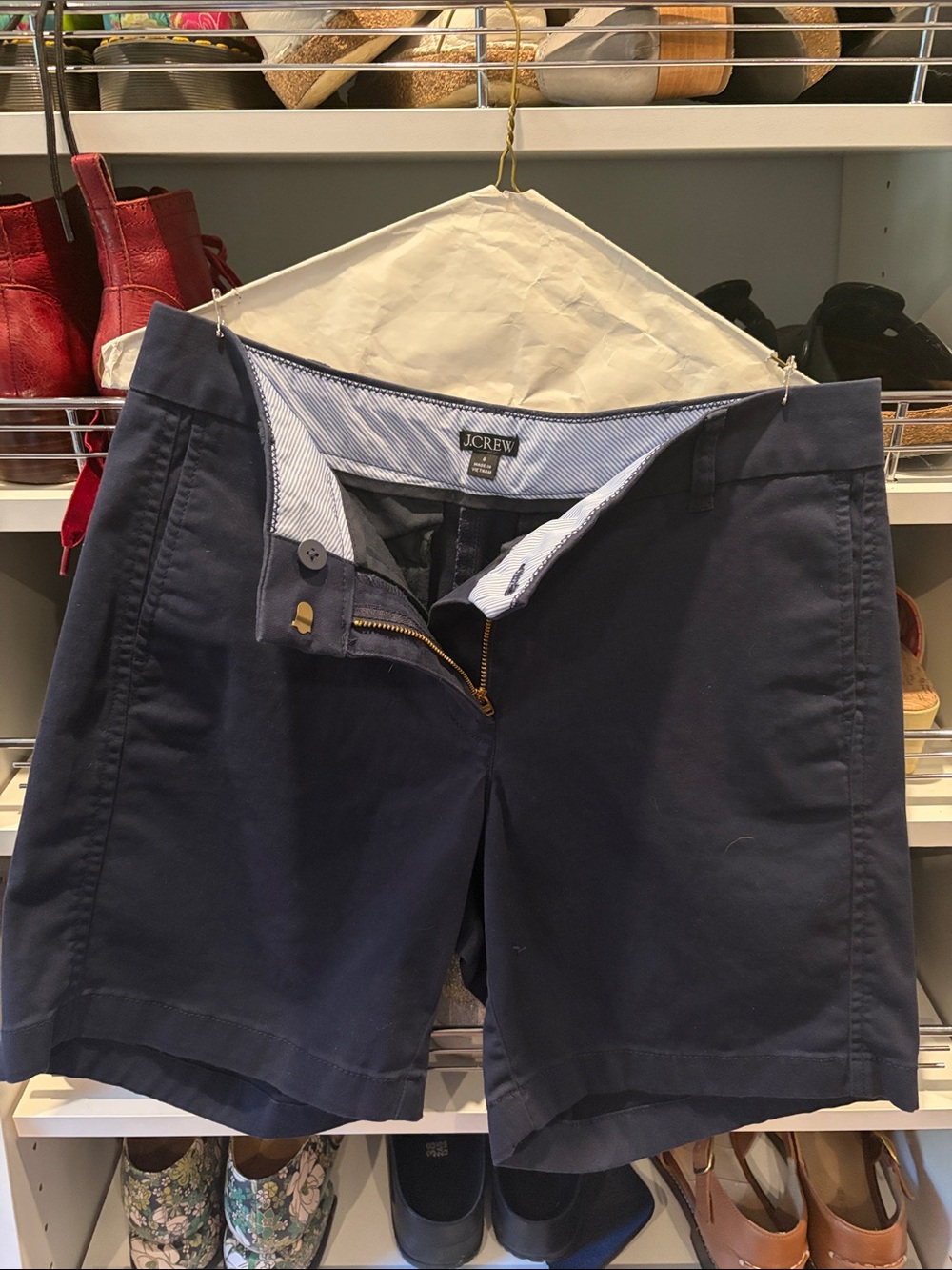 J. Crew Navy Blue Women's Bermuda Shorts